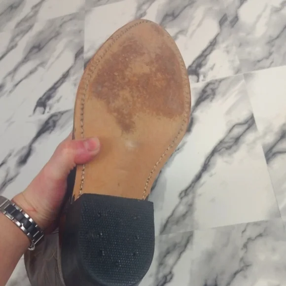 Vintage Leather Western Boots size‎ 7.5 - Picture 4 of 5